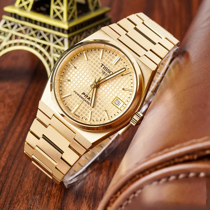 Tissot PRX Powermatic 80 Champagne 35mm Dial Unisex Watch- T137.207.33.021.00